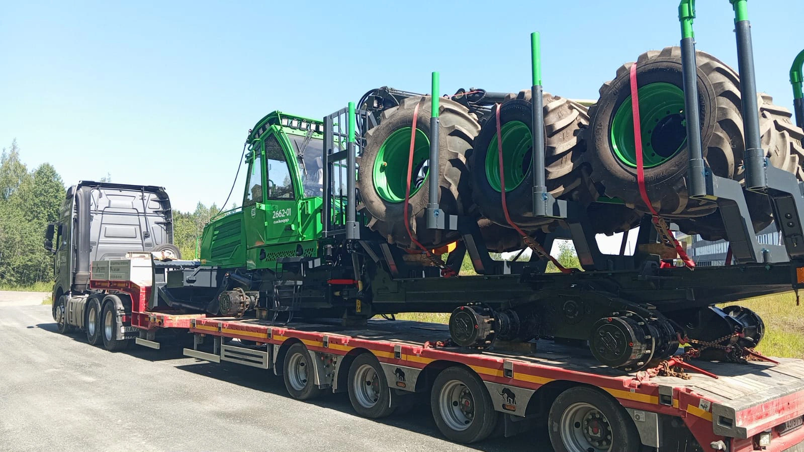 Перевозка харвестера